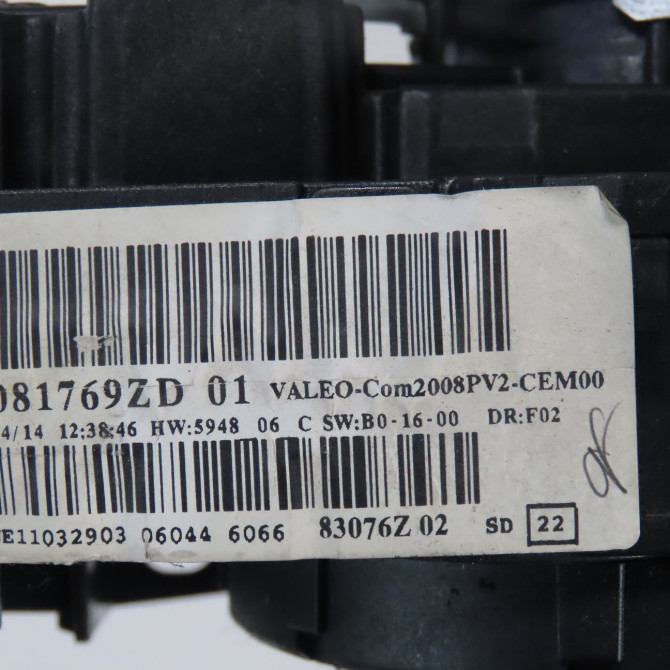 Bloc commodos occasion  Peugeot 208 I (CA_, CC_) 1.4 hdi (2012) 3 portes   98081769ZD  2