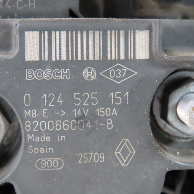 Alternateur occasion  Renault SCÉNIC III (JZ0/1_) 1.9 dci (jz0j, jz1j, jz1k, jz1s) (2009)   8200660041  2