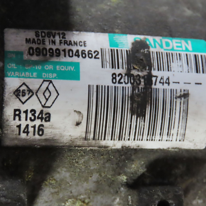 Compresseur air conditionne occasion  Renault CLIO II (BB_, CB_) 1.5 dci (b/c2j) (2004-2012)   8200315744  2