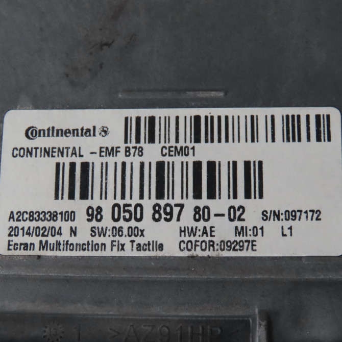 Afficheur digital occasion  Citroën C4 PICASSO II 1.6 hdi 90 (2013)   9805089780  2