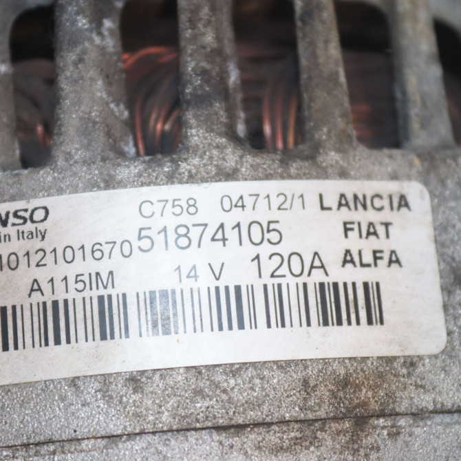 Alternateur occasion  Fiat PUNTO (199_) 0.9 twinair turbo (2012)   51874105  2