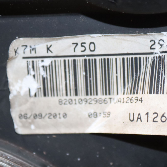 Moteur essence occasion  Renault KANGOO Express (FW0/1_) 1.6 (fw00, fw0e, fw0n, fw0p, fw0y) (2008)   K7M750  2