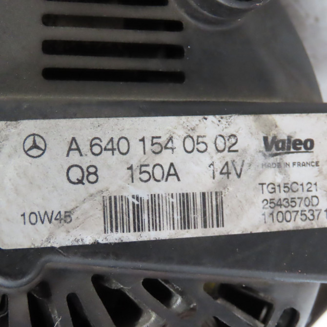 Alternateur occasion  Mercedes-benz CLASSE A (W169) A 180 cdi (169.007, 169.307) (2004-2012) 5 portes   6401540502  2