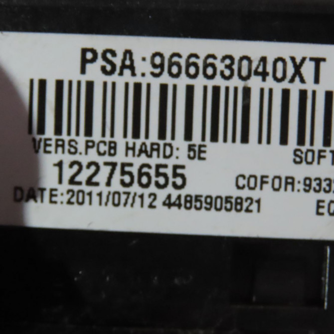 Bloc commodos occasion  Peugeot 206+ (2L_, 2M_) 1.4 hdi eco 70 (2009-2013) 5 portes   96663040XT  3