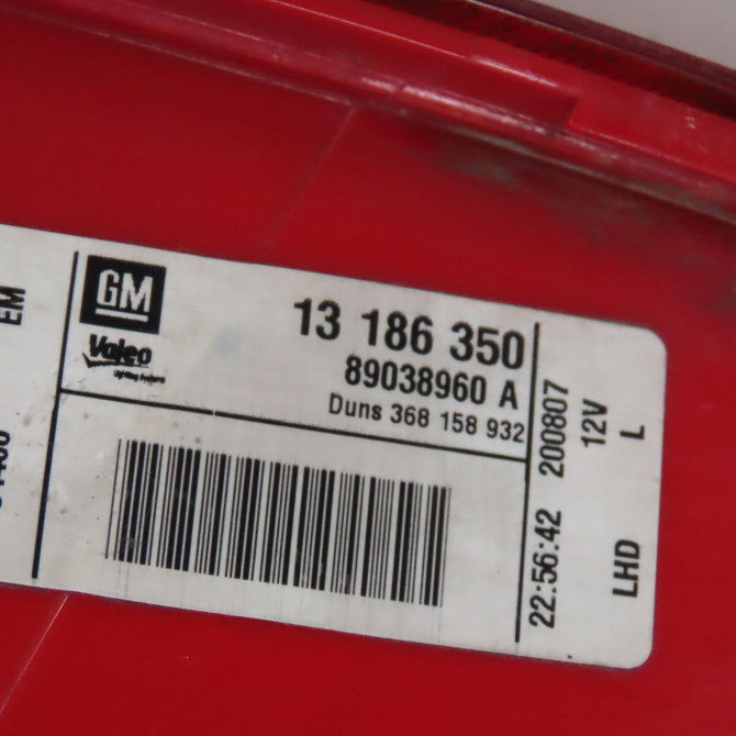 Feu arrière gauche occasion  Opel CORSA D (S07) 1.3 cdti (l08, l68) (2006-2014) 5 portes   93189092  2