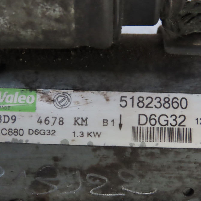 Démarreur occasion  Fiat 500 (312_) 1.3 d multijet (312axb1a) (2007) 3 portes   51823860  2