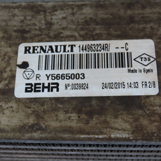 Echangeur air occasion  Renault KANGOO Express (FW0/1_) 1.5 dci 75 (fw07, fw10, fw04) (2010) 4 portes   144963234R  2