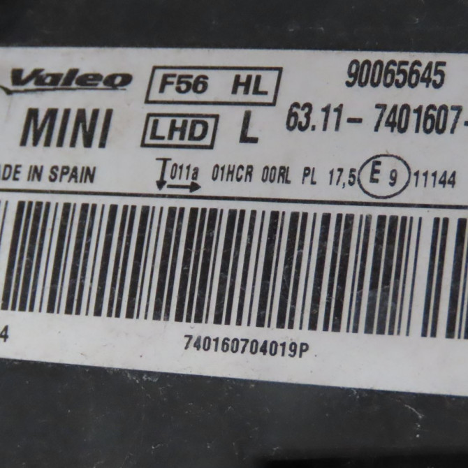 Phare gauche occasion  Mini MINI (F56) Cooper sd (2014-2017)   63117401607  3