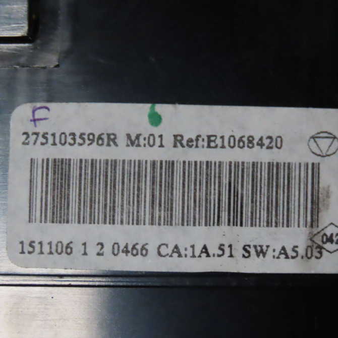Commande de chauffage occasion  Renault MEGANE III Coupé (DZ0/1_) 1.5 dci (dz09, dz0d, dz1f, dz1g, dz14, dz29) (2009-2015) 3 portes   275103596R  2