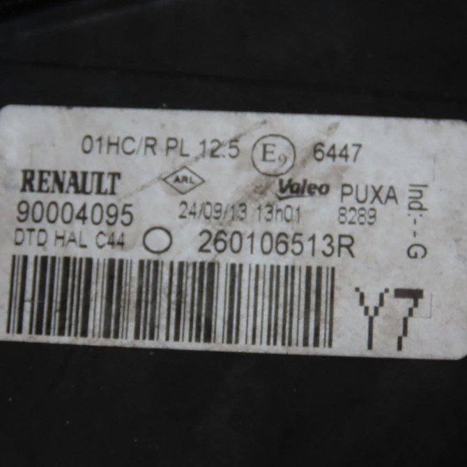 Phare droit occasion  Renault TWINGO II (CN0_) 1.5 dci 75 (2010) 3 portes   260104611R  6