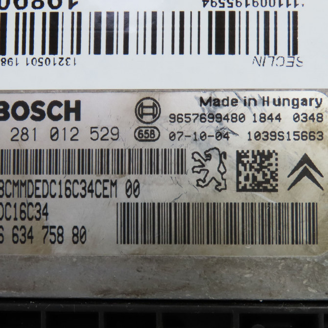 Calculateur moteur occasion  Peugeot 207/207+ (WA_, WC_) 1.4 hdi (2006-2015) 5 portes   1943H9  2