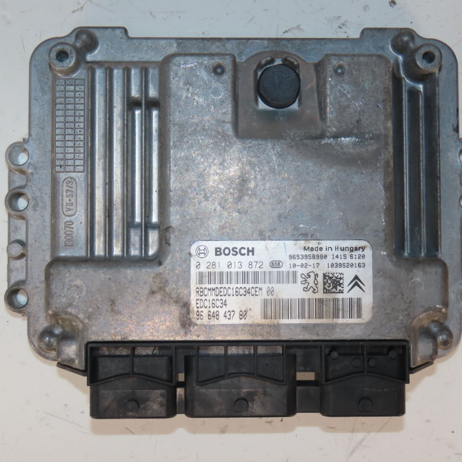 Calculateur moteur occasion  Peugeot 207/207+ (WA_, WC_) 1.6 hdi (2006-2013) 5 portes   9664843780  3