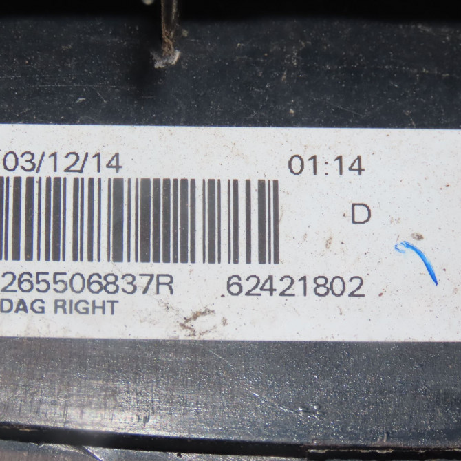 Feu arrière droit occasion  Dacia DUSTER (HS_) 1.5 dci (2010-2018)   265506837R  2