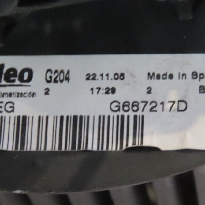 Moteur ventilateur chauffage occasion  Renault MODUS / GRAND MODUS (F/JP0_) 1.5 dci (jp0g, jp0h) (2005) 5 portes   7701209802  3