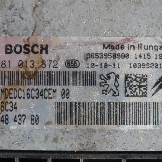 Calculateur moteur occasion  Peugeot 207/207+ (WA_, WC_) 1.6 hdi (2006-2013) 5 portes   1944J3  2