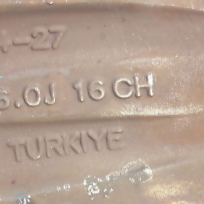 Jante aluminium occasion  PEUGEOT 207 Phase 1 04-2006->06-2013 1.6 HDI 16v 90ch   5401P4  3