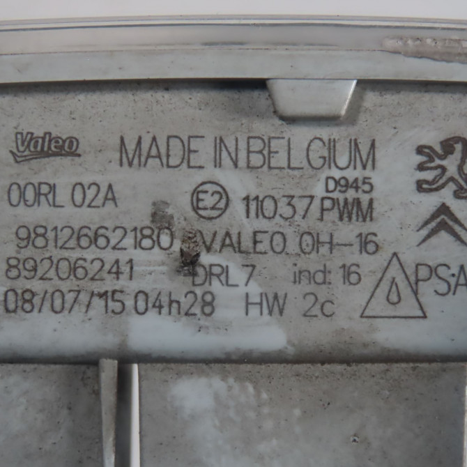 Feux position g occasion  Peugeot 308 SW II (LC_, LJ_, LR_, LX_, L4_) 1.2 thp 110 (2014-2021)   9812662180  2