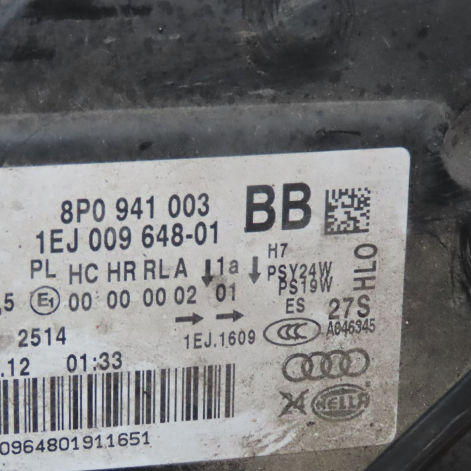 Phare gauche occasion  Audi A3 Sportback (8PA) 1.6 tdi (2009-2013)   8P0941003BB  2