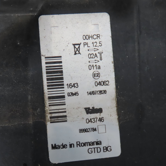 Phare gauche occasion  Renault CLIO III Grandtour (KR0/1_) 1.2 16v (kr02, kr0j) (2008-2014)   260608145R  2