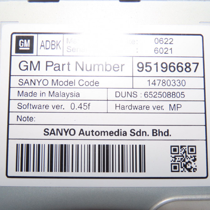 Afficheur digital occasion  Opel INSIGNIA A Sports Tourer (G09) 2.0 cdti (35) (2008-2015)   95196687  2