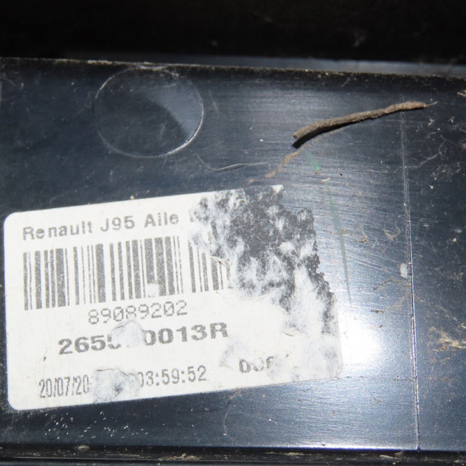 Feu arrière droit occasion  Renault SCÉNIC III (JZ0/1_) 1.5 dci (2009) 5 portes   265500013R  2