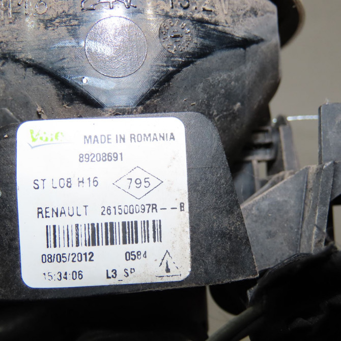 Phare antibrouillard avant droit occasion  Renault MEGANE III 3/5 portes (BZ0/1_, B3_) 1.5 dci (bz0c) (2008-2015) 5 portes   261500097R  2