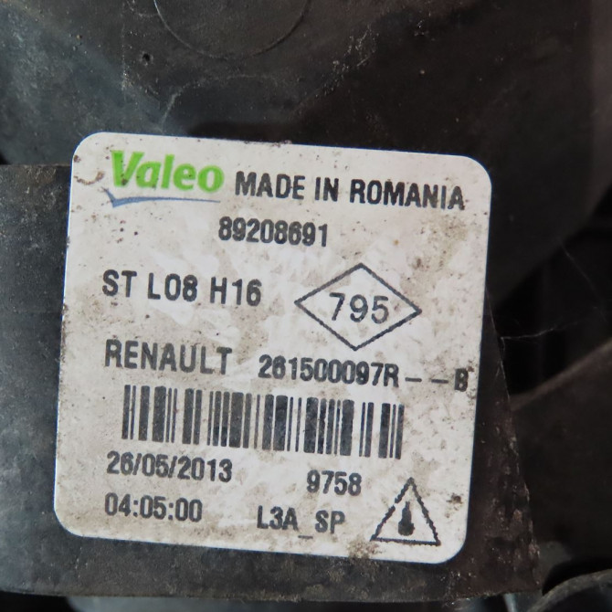 Phare antibrouillard avant gauche occasion  Renault CLIO IV (BH_) 1.5 dci 90 (2012) 5 portes   261500097R  3