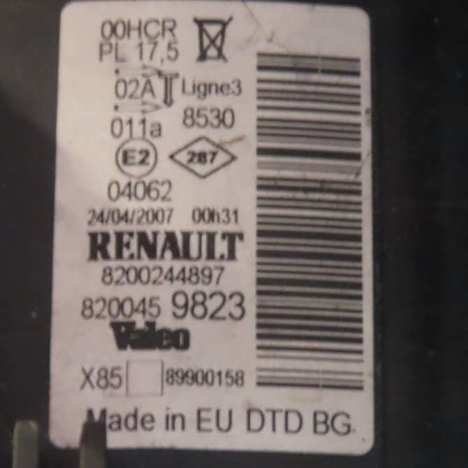 Phare droit occasion  Renault CLIO III (BR0/1, CR0/1) 1.5 dci (c/br0g, c/br1g) (2005-2012) 5 portes   260100203R  3