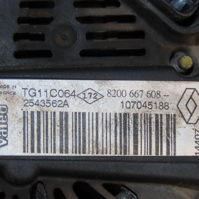 Alternateur occasion  Dacia LOGAN MCV (KS_) 1.6 16v (ks0l, ks0m, ks0p, ks1s) (2007) 5 portes   8200667608  2