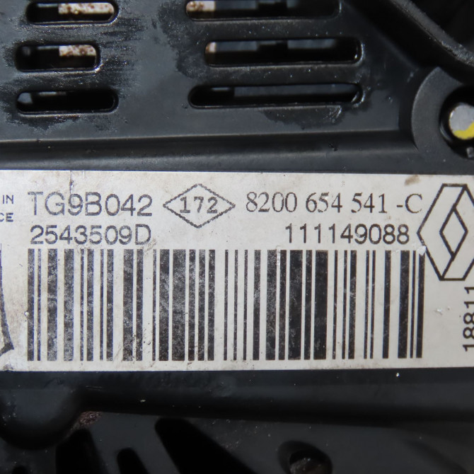 Alternateur occasion  Renault CLIO III (BR0/1, CR0/1) 1.2 16v (br02, br0j, br11, cr02, cr0j, cr11) (2005-2014) 5 portes   8200654541  2