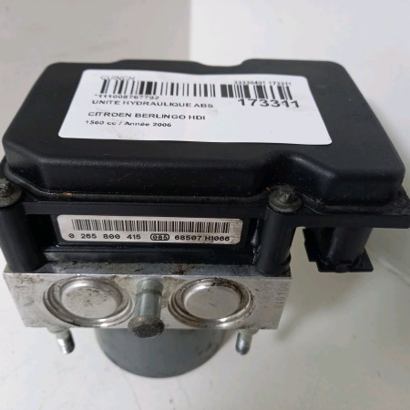 Unité hydraulique ABS occasion  Citroën BERLINGO / BERLINGO FIRST Monospace (MF_, GJK_, GFK_) 1.6 hdi 75 (mf9hw, gj9hwc, gf9hwc, gn9hwc) (2005-2011)   4541J5 