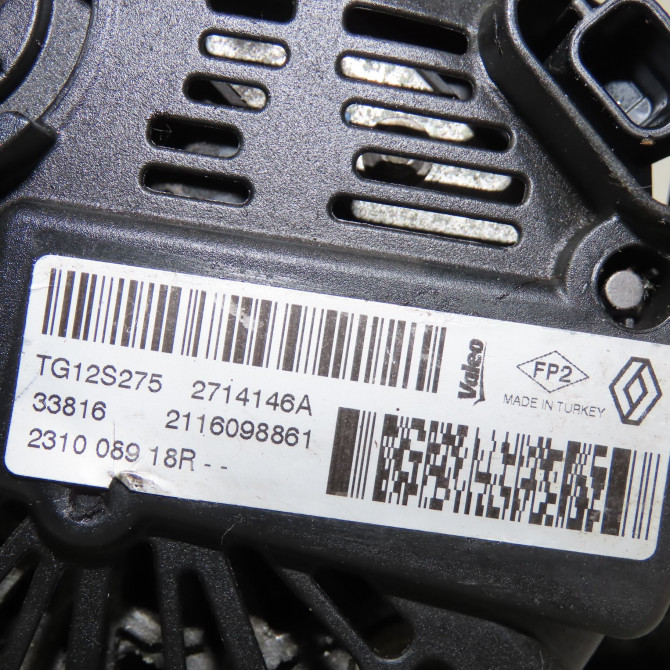 Alternateur occasion  Renault CAPTUR I (J5_, H5_) 1.5 dci 110 (2015) 5 portes   231008918R  2