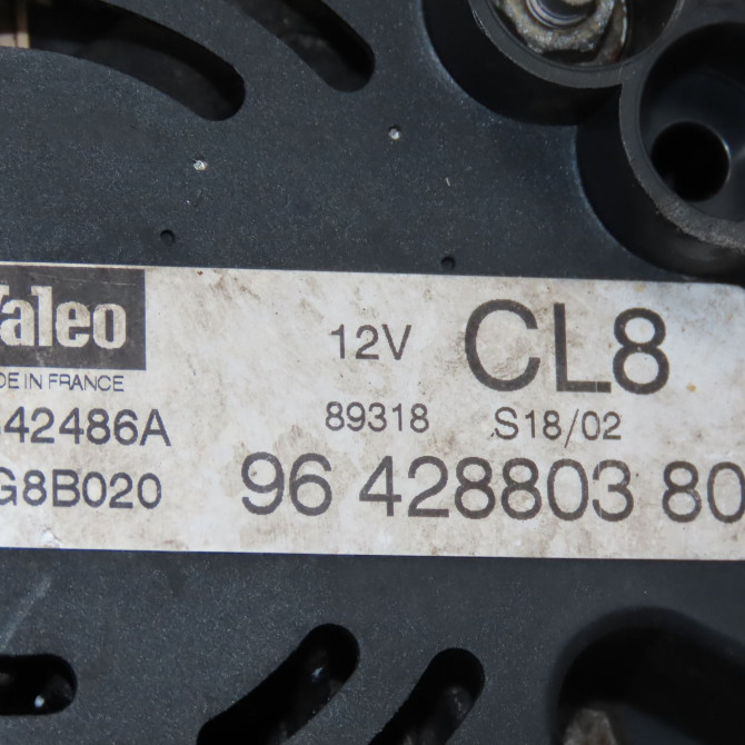 Alternateur occasion  Citroën BERLINGO / BERLINGO FIRST Camionnette/Monospace (M_) 1.9 d 70 (mbwjz, mcwjz) (1999-2011)   9642880380  2