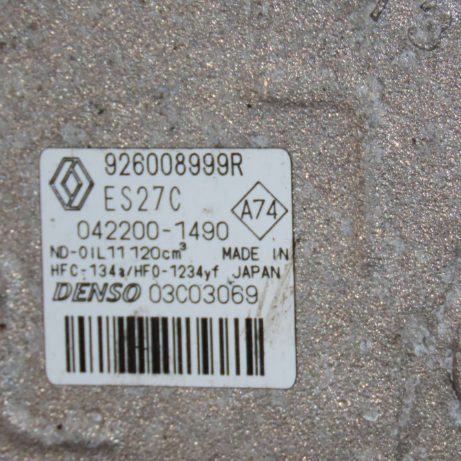 Compresseur air conditionne occasion  Renault ZOE (BFM_) Zoe (2012) 5 portes   926008999R  2