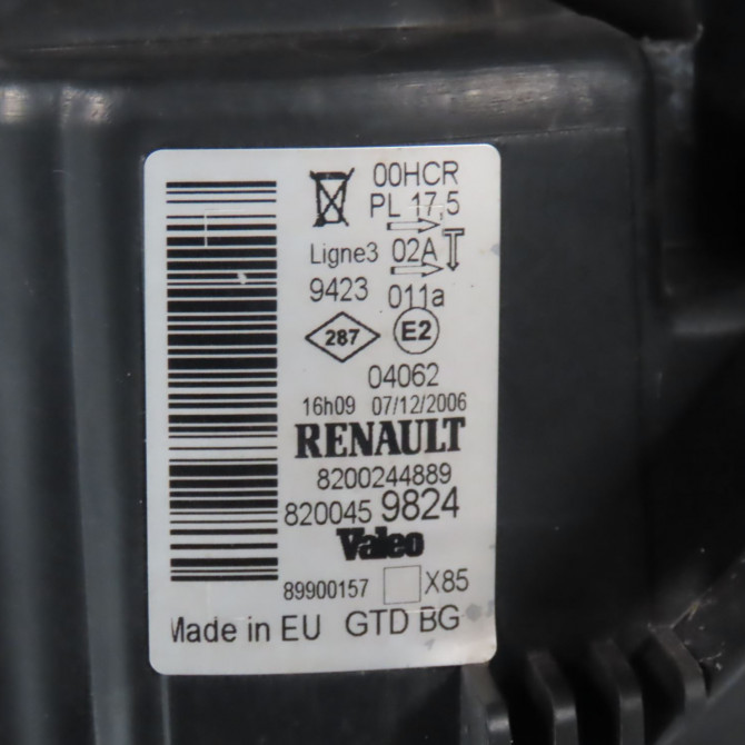 Phare gauche occasion  Renault CLIO III (BR0/1, CR0/1) 1.5 dci (c/br0g, c/br1g) (2005-2012) 5 portes   260607570R  2