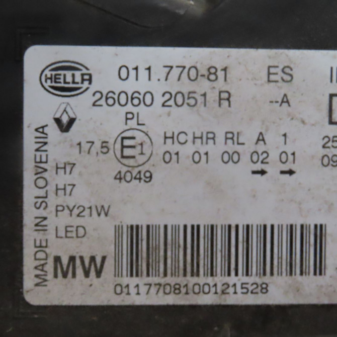 Phare gauche occasion  Renault KADJAR (HA_, HL_) 1.5 blue dci 115 (2018)   260602051R  3