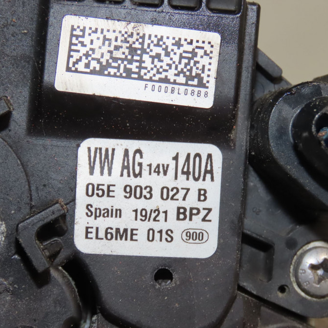 Alternateur occasion  Volkswagen vw POLO VI (AW1, BZ1, AE1) 1.0 tsi (2017)   05E903027B  2