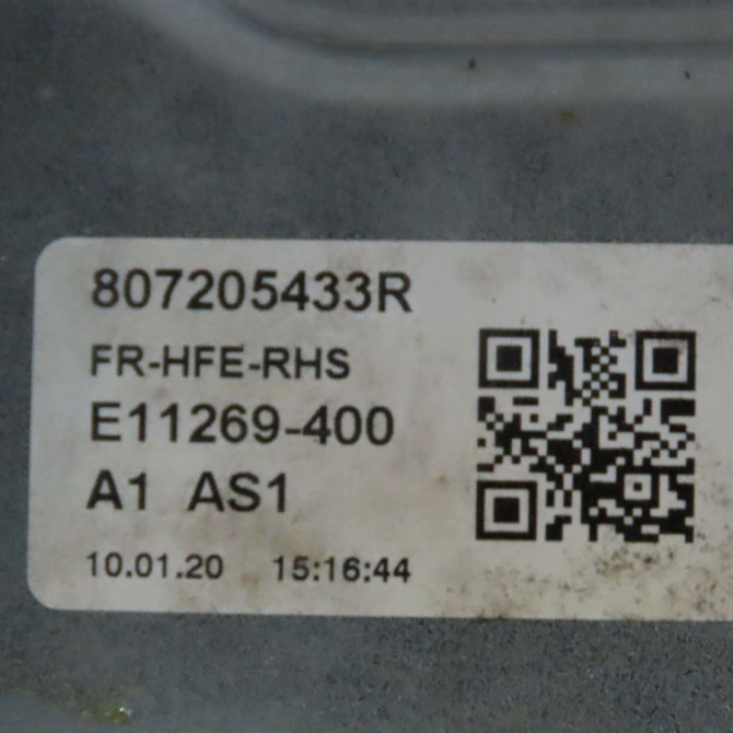 Mecanisme + moteur lève-glace avant droit occasion  Renault KADJAR (HA_, HL_) 1.5 blue dci 115 (2018)   807205433R  3