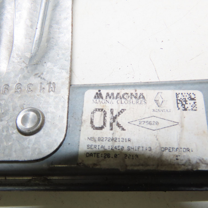 Mecanisme leve-glace arrière droit occasion  Dacia SANDERO II 1.5 dci (2012) 5 portes   827202131R  2