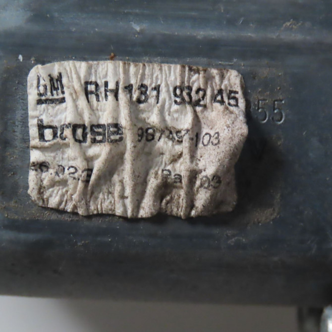 Mecanisme + moteur lève-glace avant droit occasion  Opel ASTRA H TwinTop (A04) 1.6 (l67) (2006-2010)   93187002  2