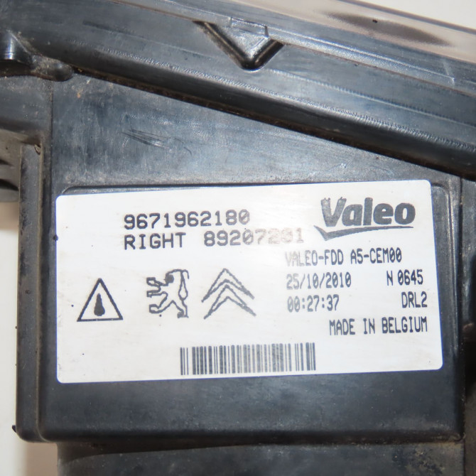 Feu position droit occasion  Citroën DS3 (SA_) 1.6 hdi 90 (2009-2015) 3 portes   9671962180  2