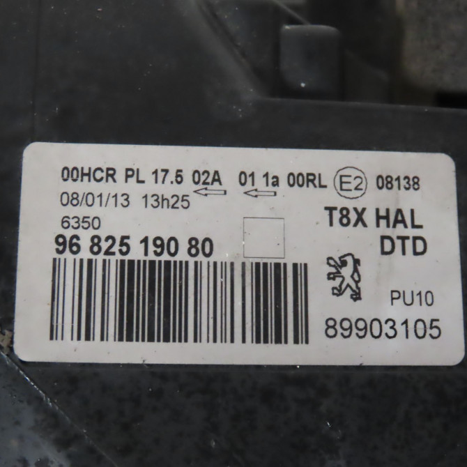 Phare droit occasion  Peugeot 3008 SUV (MC_, MR_, MJ_, M4_) 2.0 bluehdi 150 (mjahxh, mjahxv, mjahxg, mjahsh, mjahrh,... (2016-2020)   6206N9  2