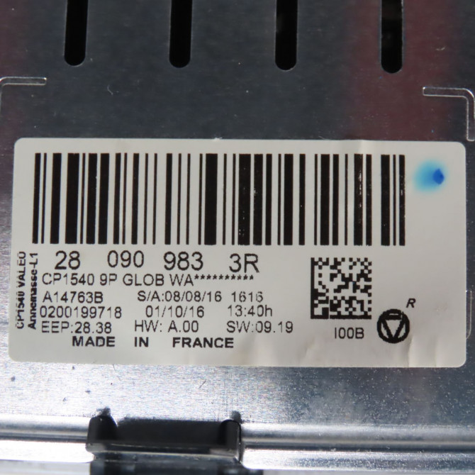 Afficheur digital occasion  Renault MEGANE IV 3/5 portes (B9A/M/N_) 1.5 dci 110 (b9a3) (2015)   280909833R  6