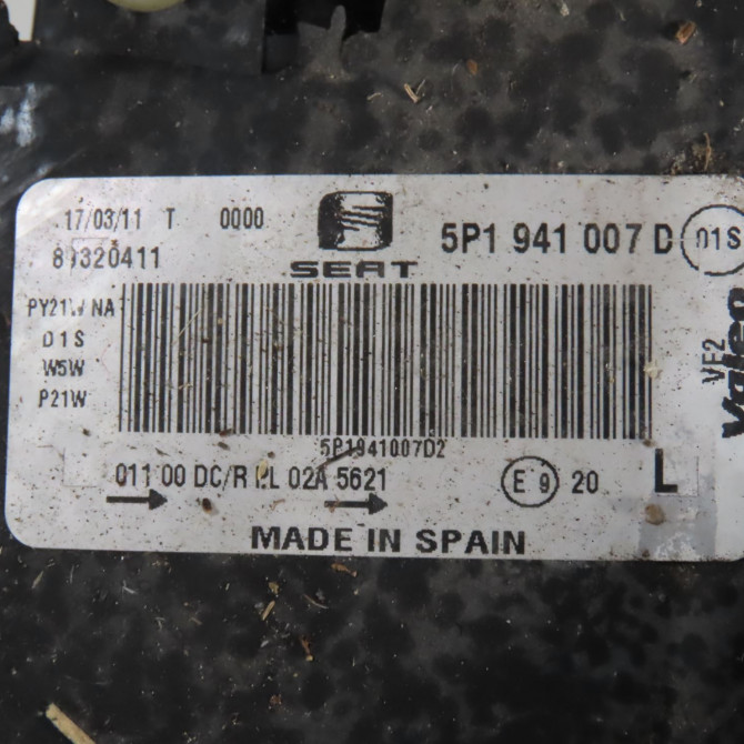 Phare gauche occasion  Seat ALTEA XL (5P5, 5P8) 1.6 tdi (2009)   5P1941007D  2