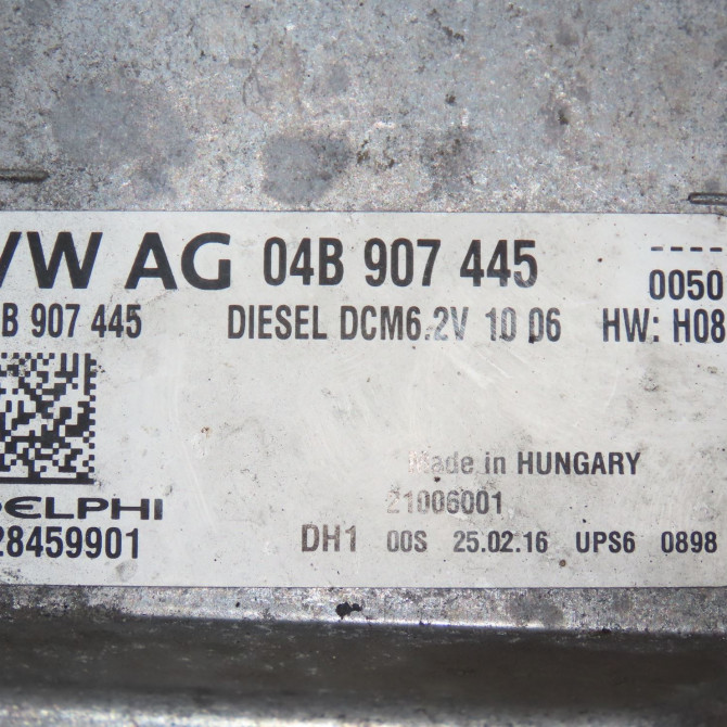 Calculateur moteur occasion  Volkswagen vw POLO V (6R1, 6C1) 1.4 tdi (2014)   04B907445  2