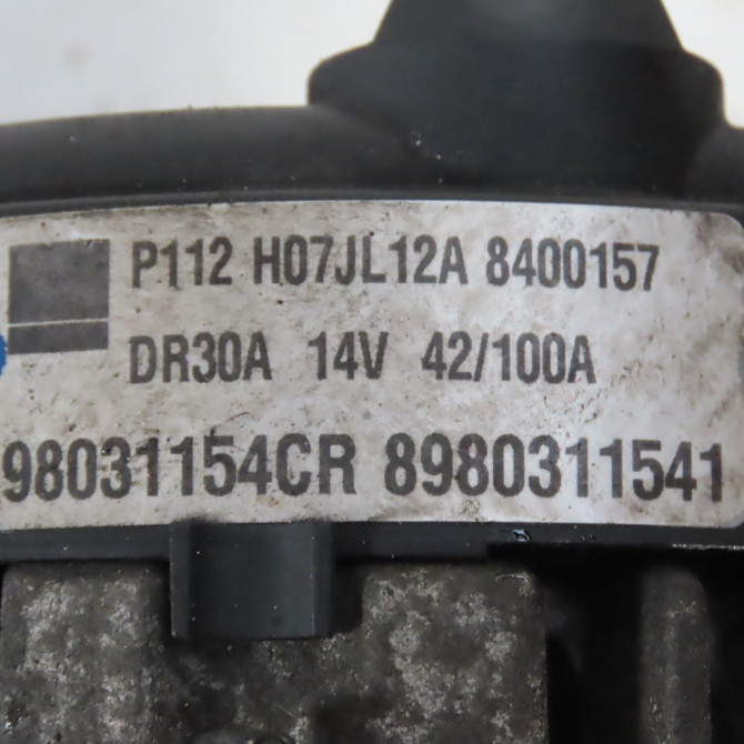 Alternateur occasion  Opel MERIVA B Monospace (S10) 1.7 cdti (75) (2010-2017)   98031154  2