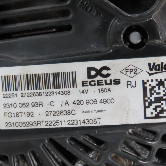 Alternateur occasion  Mercedes-benz CITAN Camionnette/Monospace (W420) 1.5 112 cdi (420.633, 420.635) (2021)   A4209064900  2